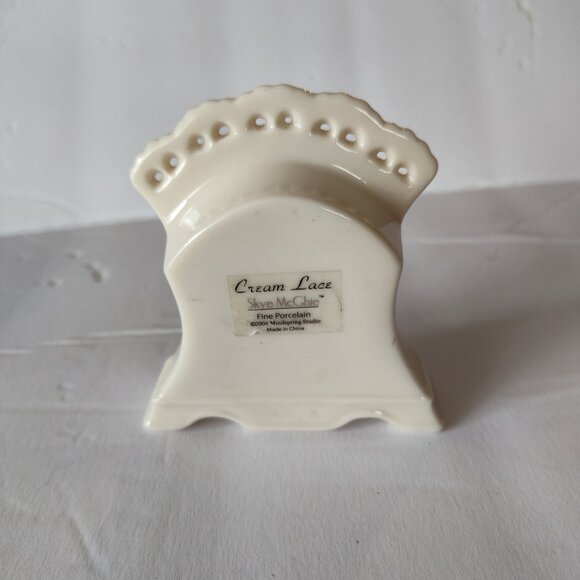 Skye McGhrie Cream Lace Porcelain Clock - Picture 3 of 6